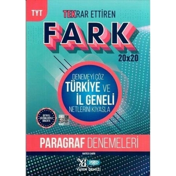 Yayın Denizi Tyt Paragraf Fark 20 X 20 Tekrar Ettiren Denemeleri Hatice Cabir