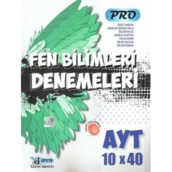 Yayın Denizi Yayınları Ayt Fen Bilimleri Pro 10 X 40 Denemeleri Komisyon