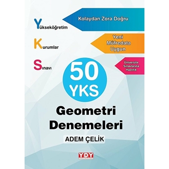 Yayın Dünyamız Yks 50 Geometri Denemeleri Adem Çelik