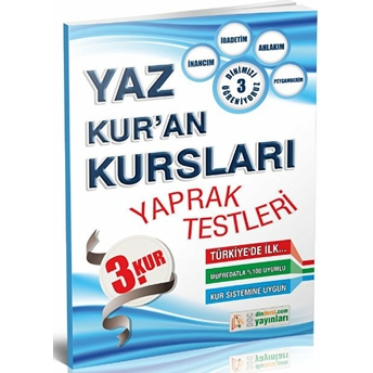 Yaz Kuran Kursları Yaprak Test 3. Kur Kolektif