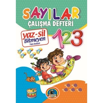 Yaz-Sil Sayılar Bitmeyen Yazı Defteri Tahta Kalemi Kolektıf