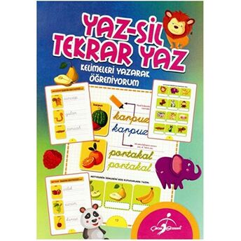 Yaz-Sil Tekrar Yaz - Kelimeleri Yazarak Öğreniyorum Kolektif