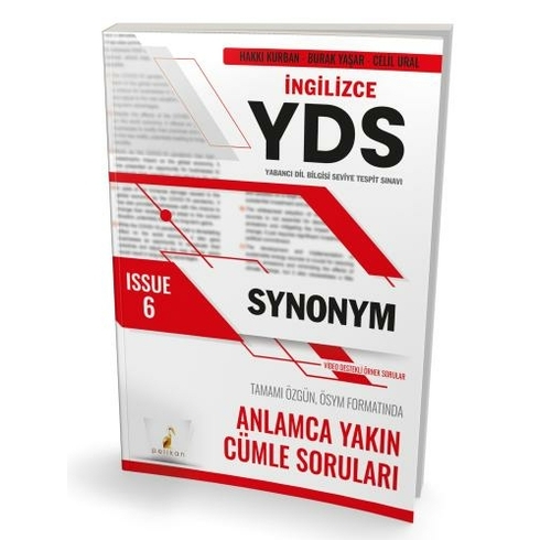 Yds Ingilizce Synonym Issue 6 Hakkı Kurban