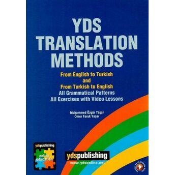 Yds Translation Methods Muhammed Özgür Yaşar, Ömer Faruk Yaşar