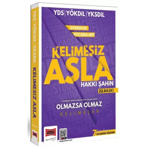 Yds Yökdil Yksdil Overdose Vocabulary Kelimesiz Asla Hakkı Şahin