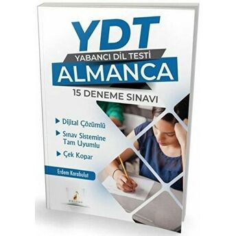 Ydt Almanca 15 Deneme Çözümlü Erdem Karabulut