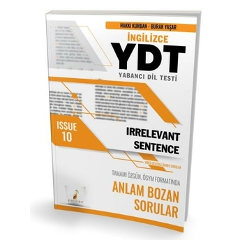 Ydt Ingilizce Irrelevant Sentence Issue 10 Hakkı Kurban