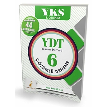 Ydt Yabancı Dil Testi 6 Çözümlü Deneme Pelikan