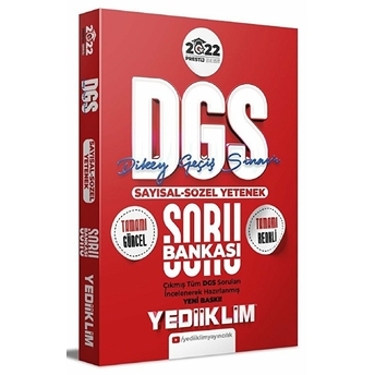 Yediiklim 2022 Prestij Serisi Dgs Sayısal-Sözel Yetenek Soru Bankası 4 Renk (Iadesiz)