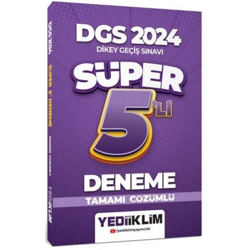 Yediiklim 2024 Dgs Tamamı Çözümlü Süper 5'Li Deneme