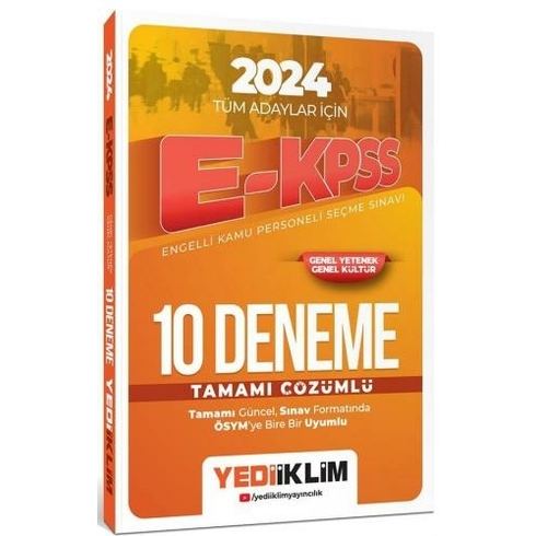 Yediiklim 2024 Ekpss Tüm Adaylar Tamamı Çözümlü 10 Deneme