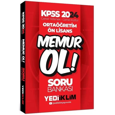 Yediiklim 2024 Kpss Ortaöğretim Ön Lisans Memur Ol Soru Bankası