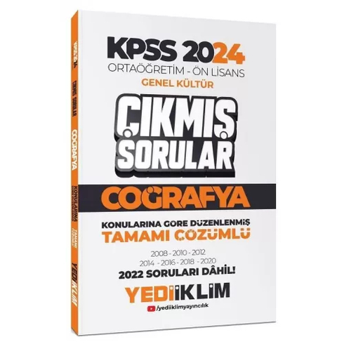 Yediiklim 2024 Kpss Ortaöğretim-Önlisans Coğrafya Konularına Göre Çıkmış Sorular