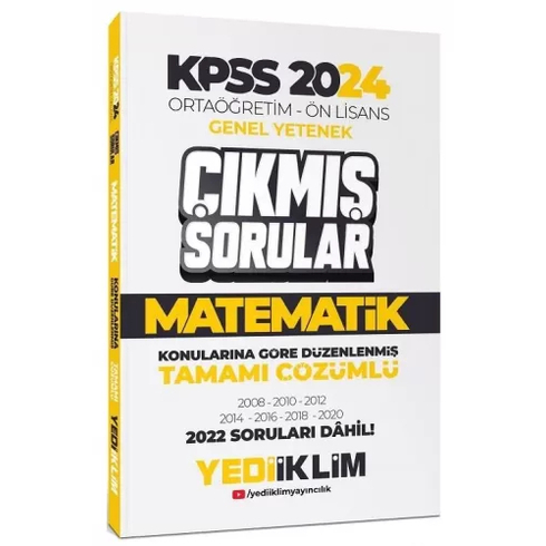 Yediiklim 2024 Kpss Ortaöğretim-Önlisans Matematik Konularına Göre Çıkmış Sorular