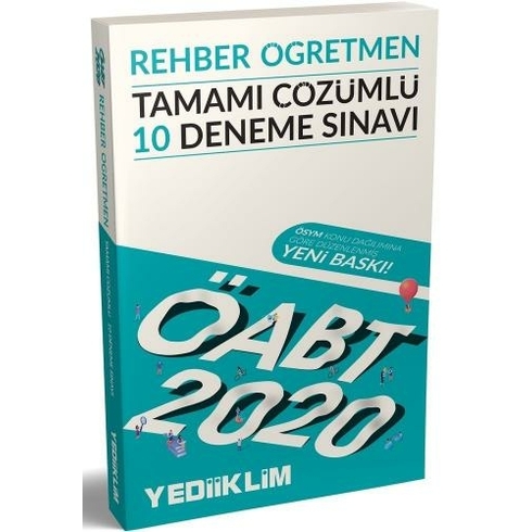 Yediiklim Yayınları 2020 Kpss Öabt Rehber Öğretmen Tamamı Çözümlü 10 Deneme Sınavı