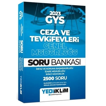 Yediiklim Yayınları 2023 Gys Adalet Bakanlığı Ceza Ve Tevkifevleri Genel Müdürlüğü Soru Bankası Komisyon