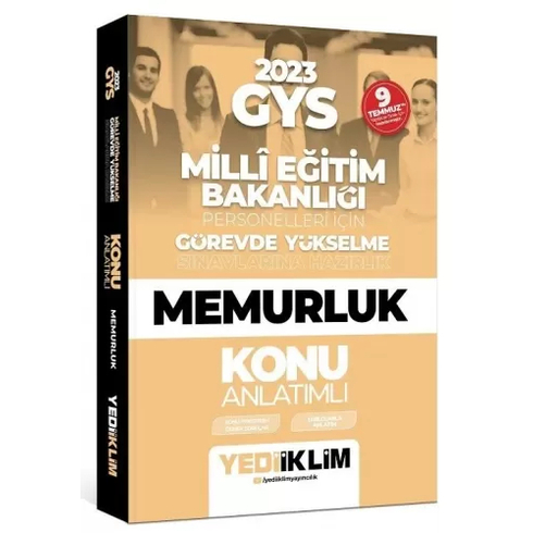 Yediiklim Yayınları 2023 Gys Millî Eğitim Bakanlığı Görevde Yükselme Sınavı Memurluk Konu Anlatımı Komisyon