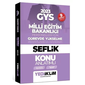 Yediiklim Yayınları 2023 Gys Millî Eğitim Bakanlığı Görevde Yükselme Sınavı Şeflik Konu Anlatımı Komisyon