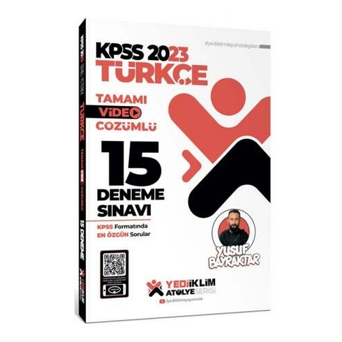 Yediiklim Yayınları 2023 Kpss Atölye Serisi Türkçe Tamamı Video Çözümlü 15 Deneme Sınavı