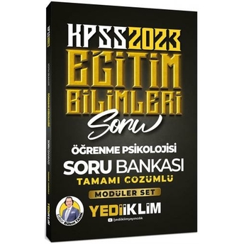 Yediiklim Yayınları 2023 Kpss Eğitim Bilimleri Öğrenme Psikolojisi Tamamı Çözümlü Soru Bankası Komisyon