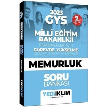 Yediiklim Yayınları 2023 Milli Eğitim Bakanlığı Görevde Yükselme Sınavı Memurluk Soru Bankası Komisyon