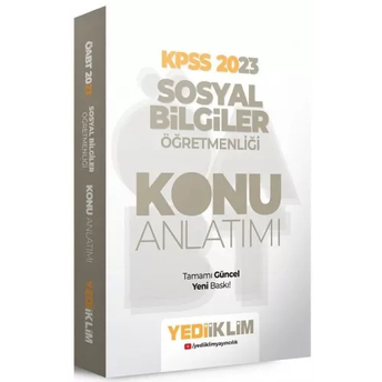 Yediiklim Yayınları 2023 Öabt Sosyal Bilgiler Öğretmenliği Konu Anlatımı Komisyon