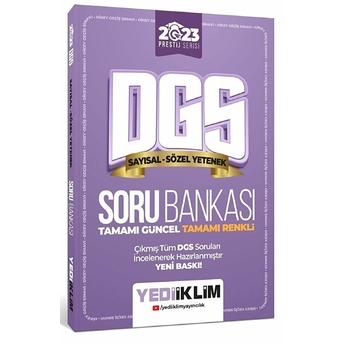 Yediiklim Yayınları 2023 Prestij Serisi Dgs Sayısal-Sözel Yetenek Soru Bankası