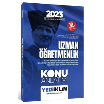 Yediiklim Yayınları 2023 T.c. Millî Eğitim Bakanlığı Uzman Öğretmenlik Konu Anlatımı Komisyon