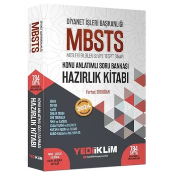 Yediiklim Yayınları 2024 Diyanet Işleri Başkanlığı Mbsts Konu Anlatımlı Soru Bankası Hazırlık Kitabı Ferhat Erdoğan