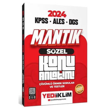 Yediiklim Yayınları 2024 Kpss-Ales-Dgs Sözel Mantık Konu Anlatımı Komisyon