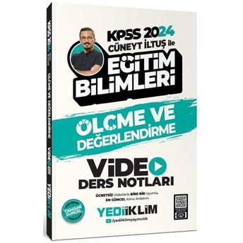 Yediiklim Yayınları 2024 Kpss Cüneyt Iltuş Ile Ölçme Ve Değerlendirme Video Ders Notları Cüneyt Iltuş