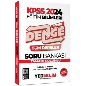 Yediiklim Yayınları 2024 Kpss Eğitim Bilimleri Denge Serisi Tamamı Çözümlü Tüm Dersler Soru Bankası Komisyon