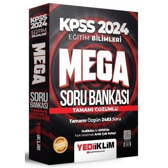 Yediiklim Yayınları 2024 Kpss Eğitim Bilimleri Mega Tamamı Çözümlü Soru Bankası Komisyon