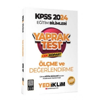 Yediiklim Yayınları 2024 Kpss Eğitim Bilimleri Ölçme Ve Değerlendirme Çek Kopart Yaprak Test Komisyon