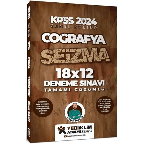 Yediiklim Yayınları 2024 Kpss Genel Kültür Coğrafya Seizma 18X12 Tamamı Çözümlü Deneme Sınavı Hakan Topcan