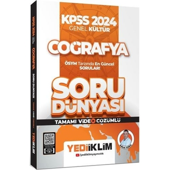 Yediiklim Yayınları 2024 Kpss Genel Kültür Coğrafya Tamamı Video Çözümlü Soru Dünyası Adem Asra