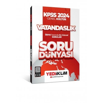 Yediiklim Yayınları 2024 Kpss Genel Kültür Vatandaşlık Soru Dünyası Komisyon