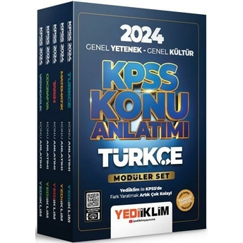 Yediiklim Yayınları 2024 Kpss Genel Yetenek Genel Kültür Konu Anlatımlı Modüler Set Komisyon