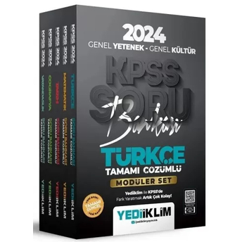 Yediiklim Yayınları 2024 Kpss Genel Yetenek Genel Kültür Modüler Set Soru Bankası Komisyon