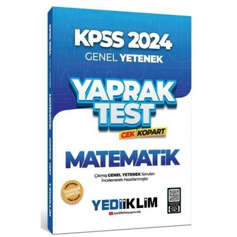 Yediiklim Yayınları 2024 Kpss Genel Yetenek Matematik Çek Kopart Yaprak Test Komisyon