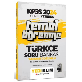 Yediiklim Yayınları 2024 Kpss Türkçe Temel Öğrenme Soru Bankası Çözümlü Mehmet Atalı