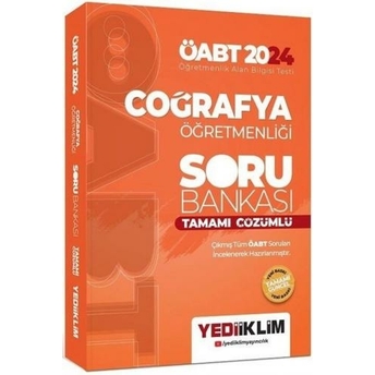 Yediiklim Yayınları 2024 Öabt Coğrafya Öğretmenliği Tamamı Çözümlü Soru Bankası Komisyon