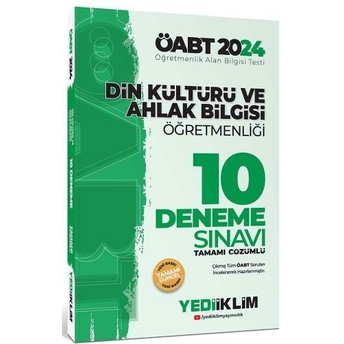 Yediiklim Yayınları 2024 Öabt Din Kültürü Ve Ahlak Bilgisi Öğretmenliği Tamamı Video Çözümlü 10 Deneme Sınavı Komisyon