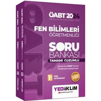 Yediiklim Yayınları 2024 Öabt Fen Bilimleri Öğretmenliği Tamamı Çözümlü Soru Bankası 2 Cilt Komisyon