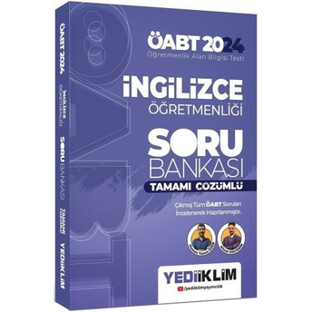 Yediiklim Yayınları 2024 Öabt Ingilizce Öğretmenliği Tamamı Çözümlü Soru Bankası Murat Gültekin