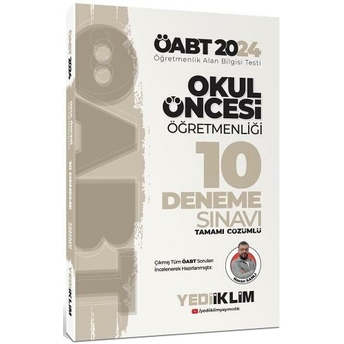 Yediiklim Yayınları 2024 Öabt Okul Öncesi Öğretmenliği Tamamı Çözümlü 10 Deneme Hasan Sanlı