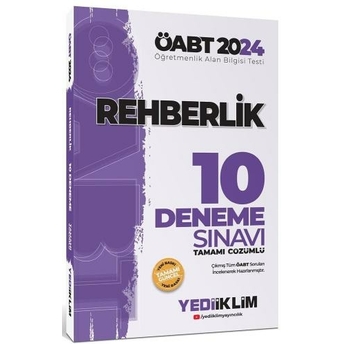 Yediiklim Yayınları 2024 Öabt Rehberlik Öğretmenliği Tamamı Çözümlü 10 Deneme Sınavı Komisyon