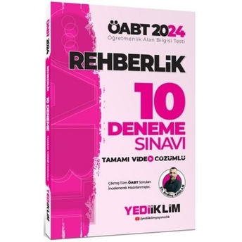 Yediiklim Yayınları 2024 Öabt Rehberlik Tamamı Video Çözümlü 10 Deneme Sınavı Erdinç Arslan