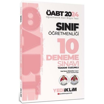 Yediiklim Yayınları 2024 Öabt Sınıf Öğretmenliği Tamamı Çözümlü 10 Deneme Sınavı Özcan Şahin