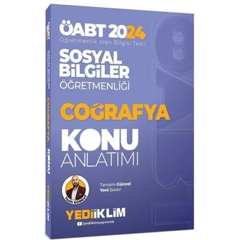 Yediiklim Yayınları 2024 Öabt Sosyal Bilgiler Öğretmenliği Coğrafya Konu Anlatımı Yasin Korkut